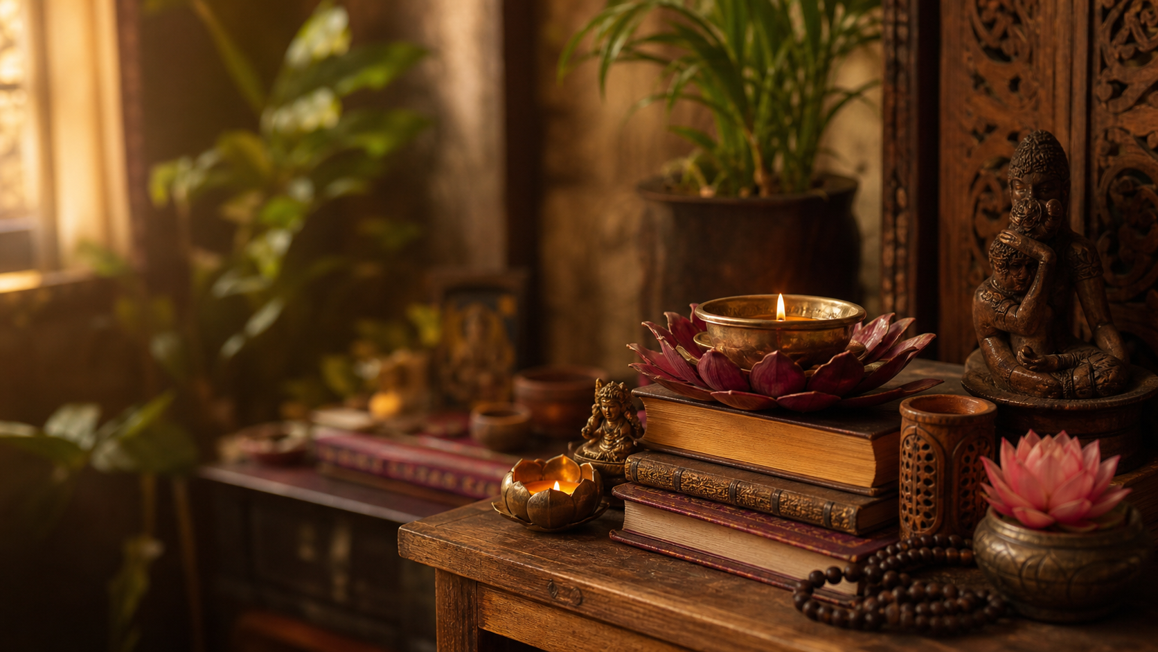 Prática de presença e meditação tântrica