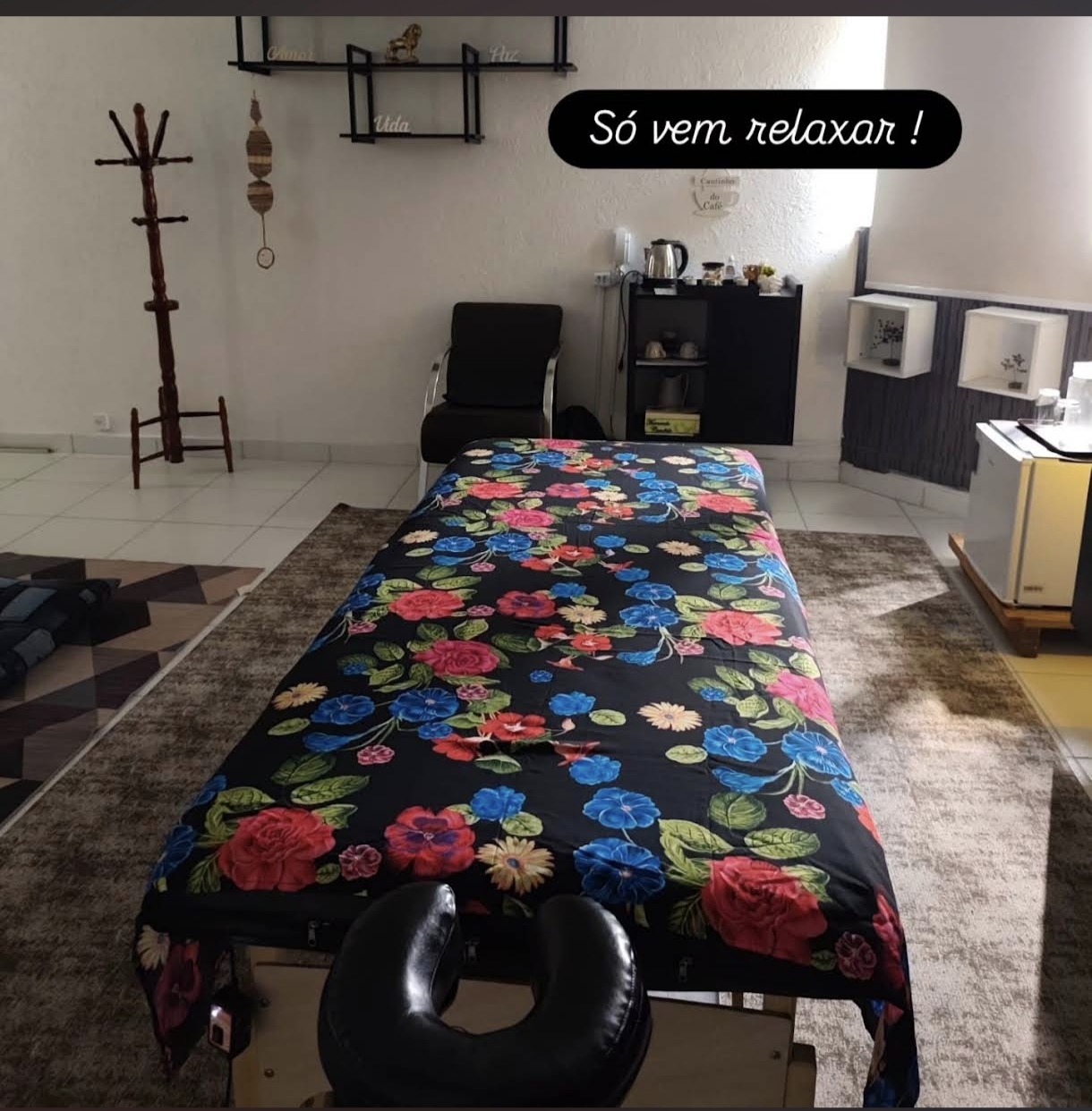 Espaço de massoterapia de Fernando Cândido em São Paulo