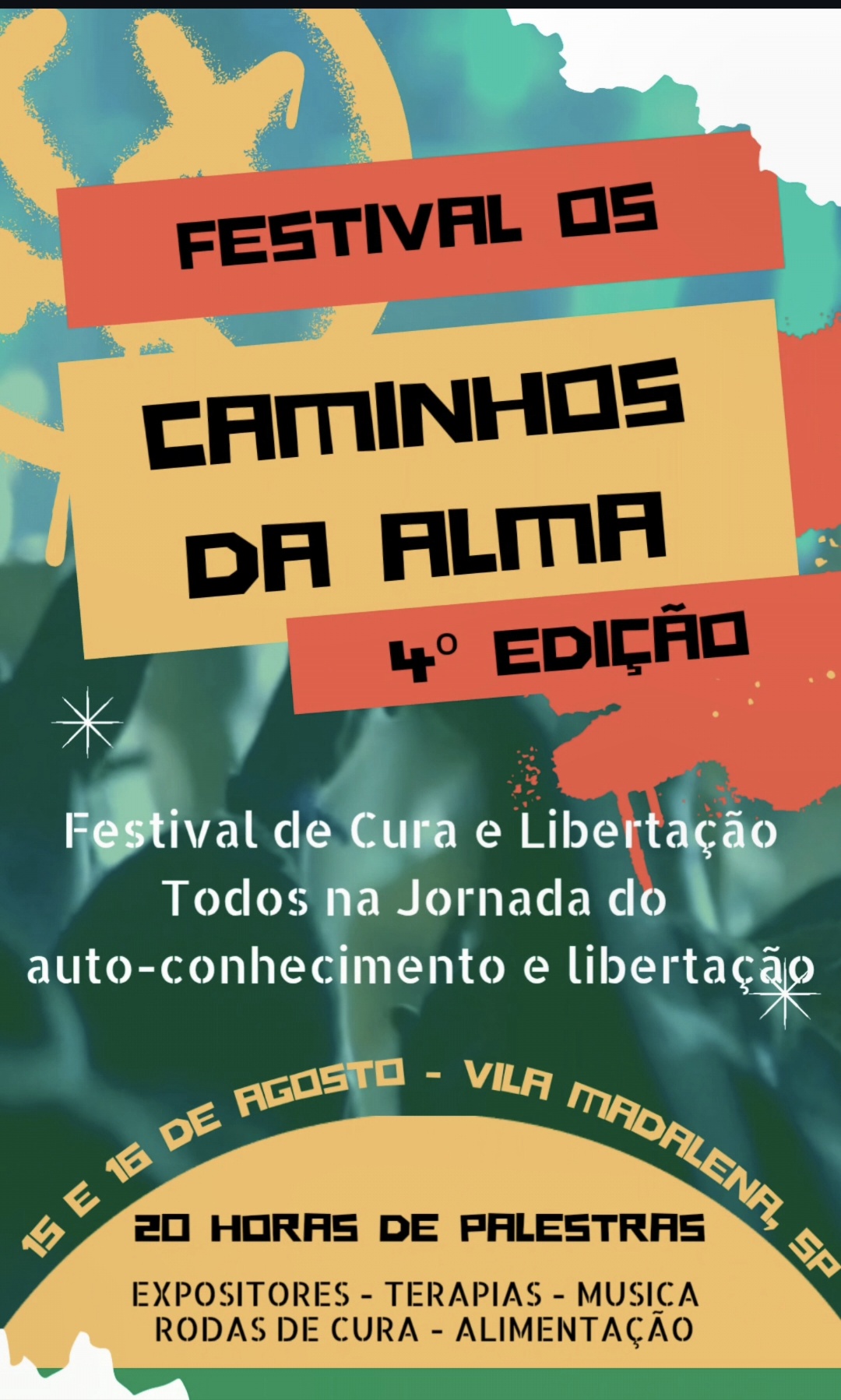 Arte do Festival Caminhos da Alma — 4ª edição